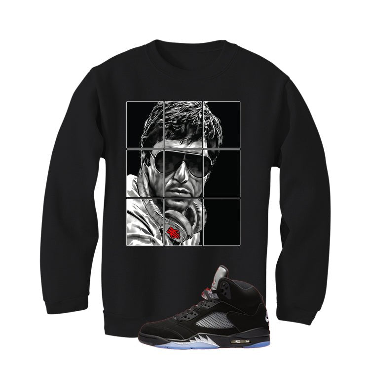 Air Jordan 5 Black Metallic Reimagined T-Shirt (Pacino) product image 4
