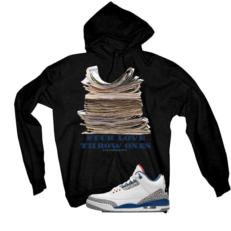 Air Jordan 3 True Blue Matching T-Shirt Black (Fck Love) product image 3