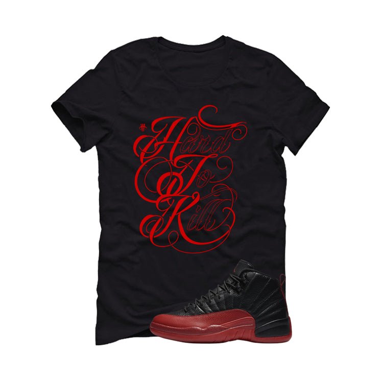 Air Jordan 12 Flu Game 2025 Black T-Shirt (Hard To Kill) product image 2