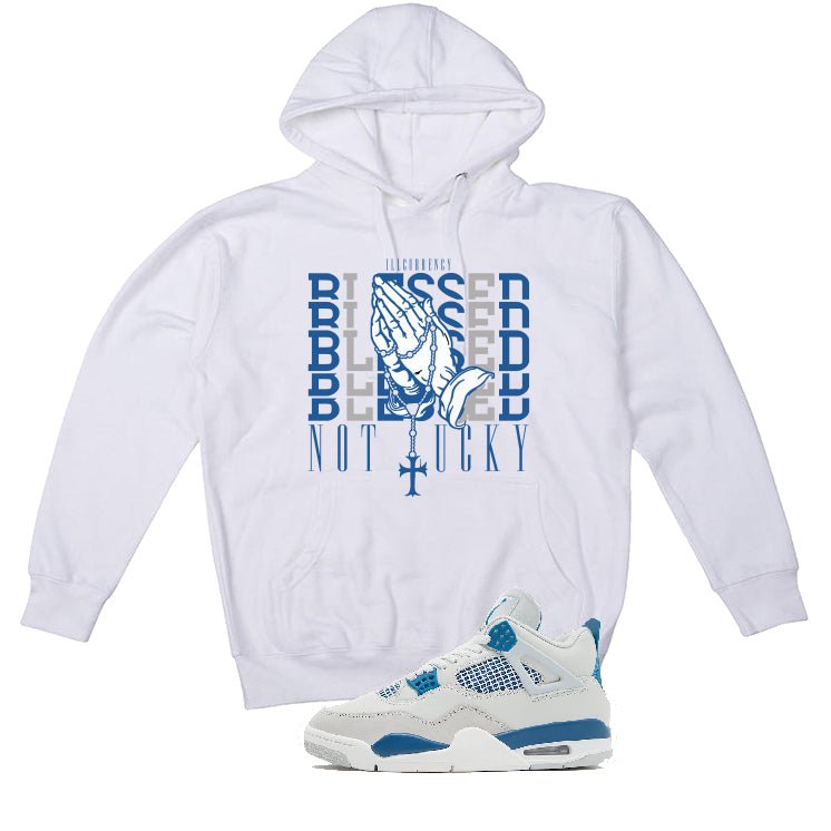 Air Jordan 4 “Military Blue” | illcurrency White T-Shirt product image 3