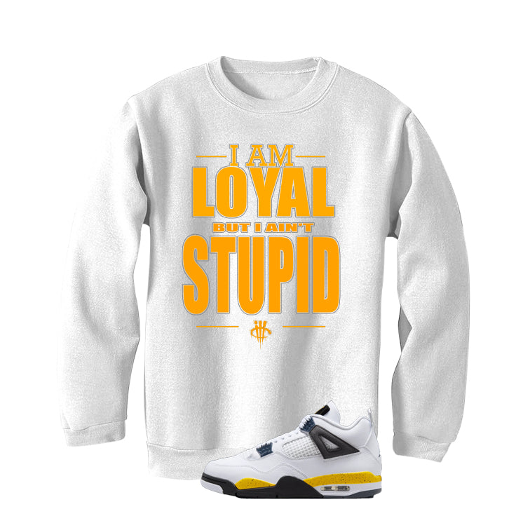Air Jordan 4 Tour Yellow Matching T-Shirt White (Loyal) product image 4