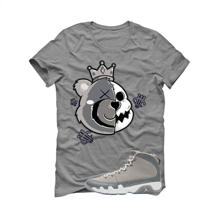 Air Jordan 9 Cool Grey T-Shirt (HALF KING BEAR)| illcurrency product image 2