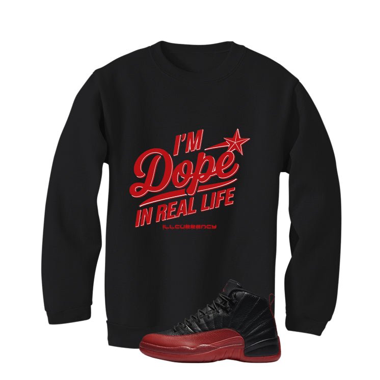 Air Jordan 12 Flu Game 2025 Black T-Shirt (DOPE) product image 4