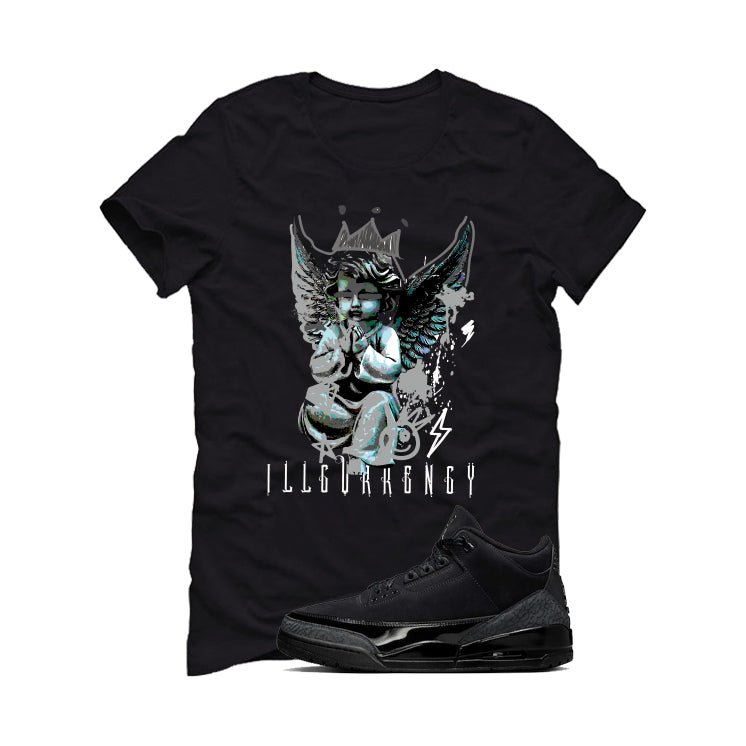 Air Jordan 3 Black Cat T-Shirt (Graffiti Angel)| illcurrency product image 2