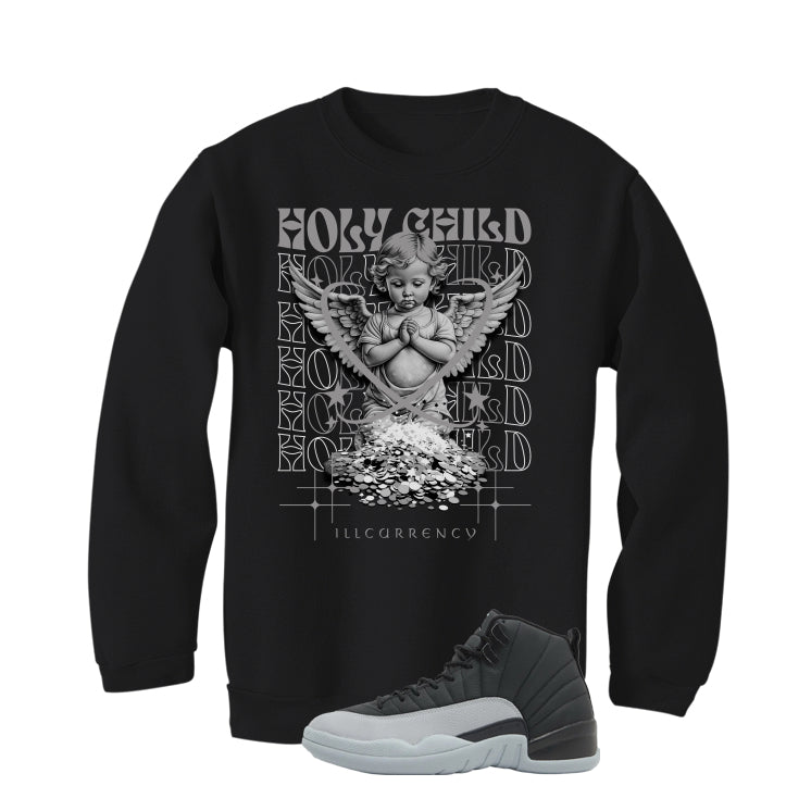 Air Jordan 12 Black/Wolf Grey Black T-Shirt (Holy Child) product image 4
