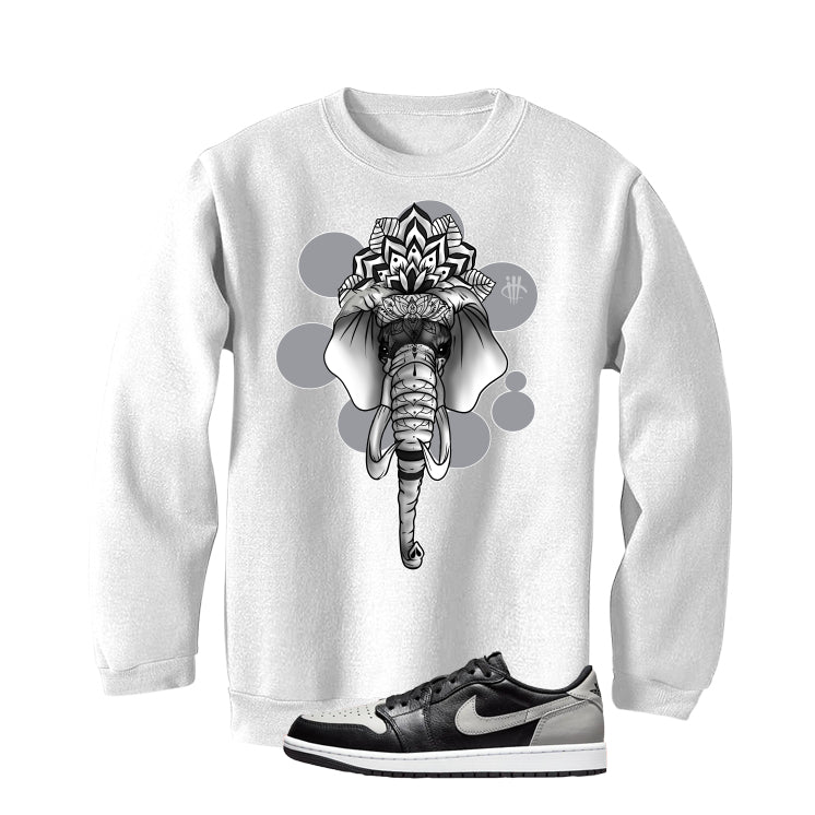 Air Jordan 1 Low OG Shadow White T-Shirt (Elephant) product image 4