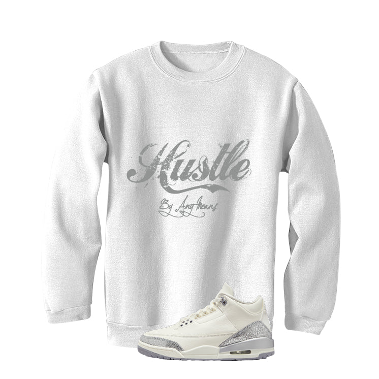 Air Jordan 3 WMNS Sail White T-Shirt (Hustle By Any Means) product image 4