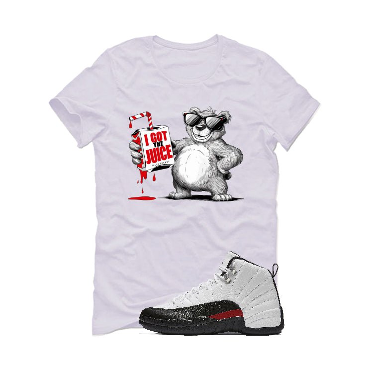 Air Jordan 12 “Red Taxi” White T-Shirt (i got the juice) product image 2