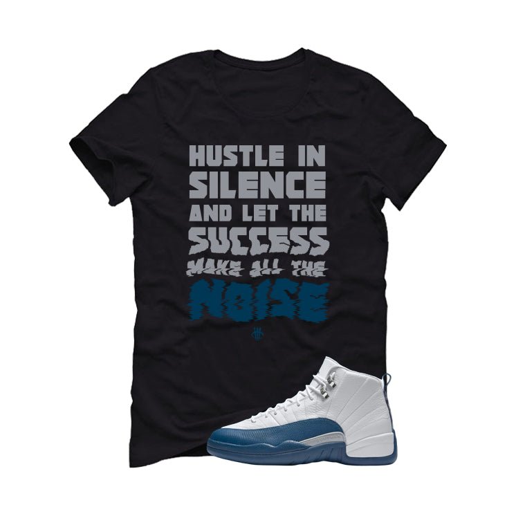 Air Jordan 12 French Blue Black T-Shirt (Noise)| illcurrency product image 2