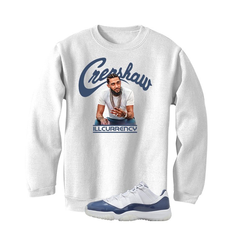 Air Jordan 11 Low Diffused Blue White T-Shirt (Crenshaw) product image 4