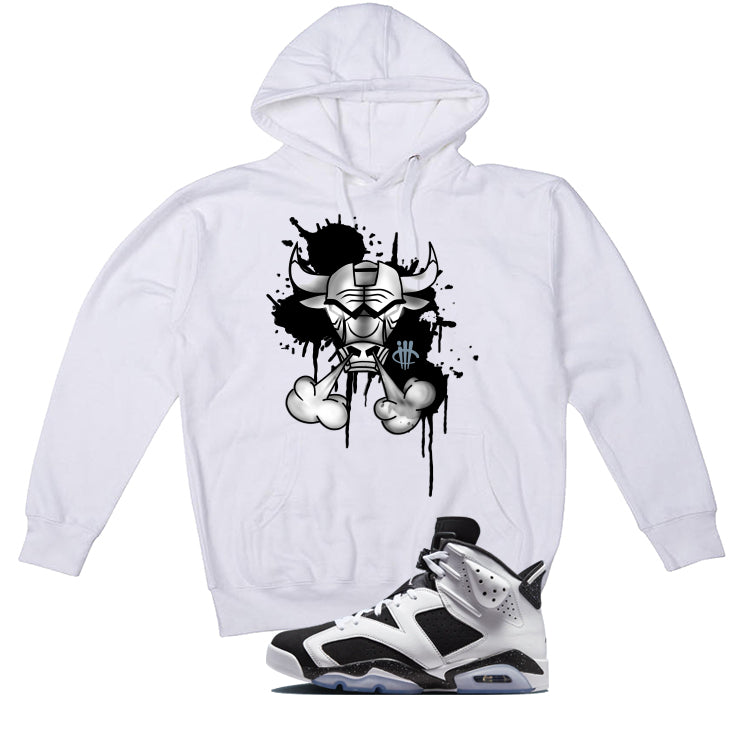 Air Jordan 6 Oreo Matching T-Shirt White (Iron Bull) product image 3