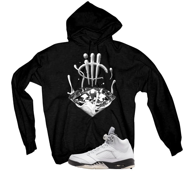 Air Jordan 5 White Black T-Shirt (Drip)| illcurrency product image 3