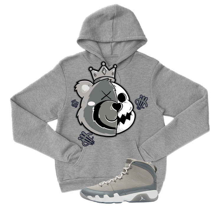 Air Jordan 9 Cool Grey T-Shirt (HALF KING BEAR)| illcurrency product image 3