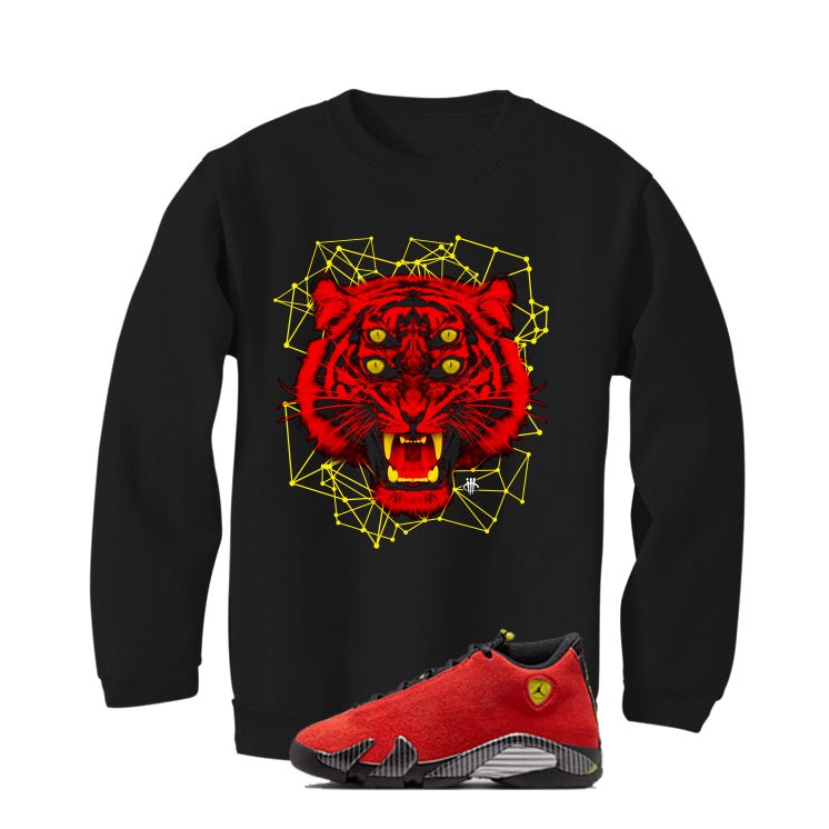 Air Jordan 14 Ferrari Black T-Shirt (Four Eyes)| illcurrency product image 4