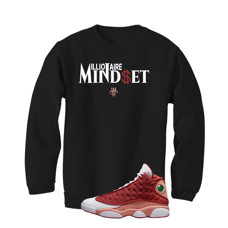 Air Jordan 13 Dune Red Black T-Shirt (Millionaire Mindset) product image 4