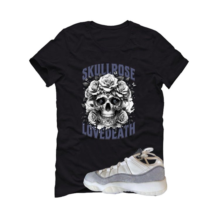 Air Jordan 11 Low Year Of The Snake Black T-Shirt (Skull product image 2