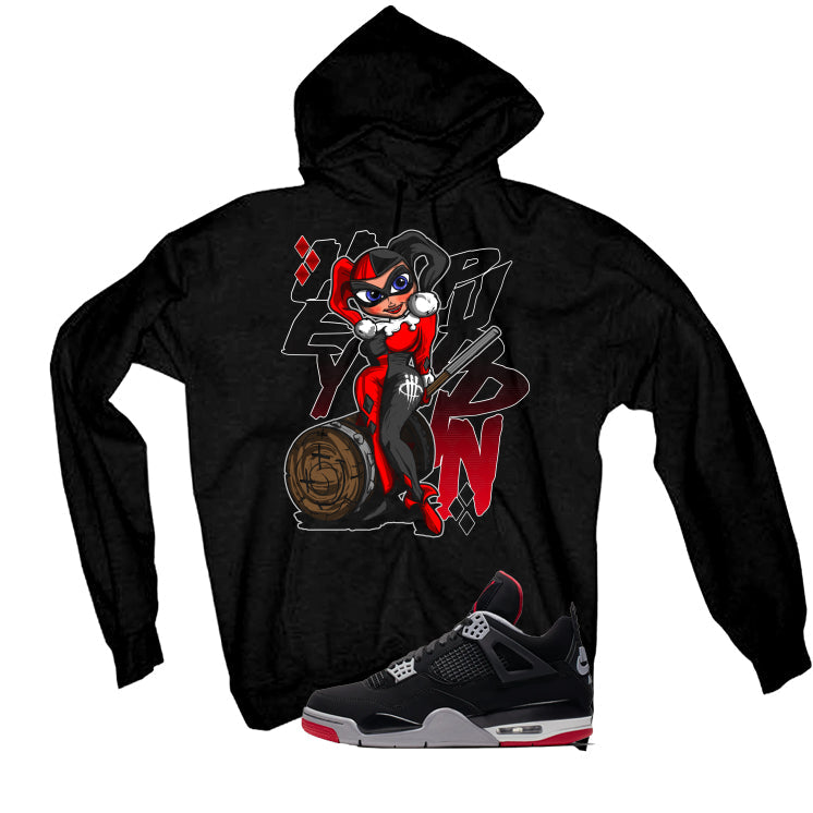 Air Jordan 4 Bred Matching T-Shirt Black (Hey Puddin!!) product image 3
