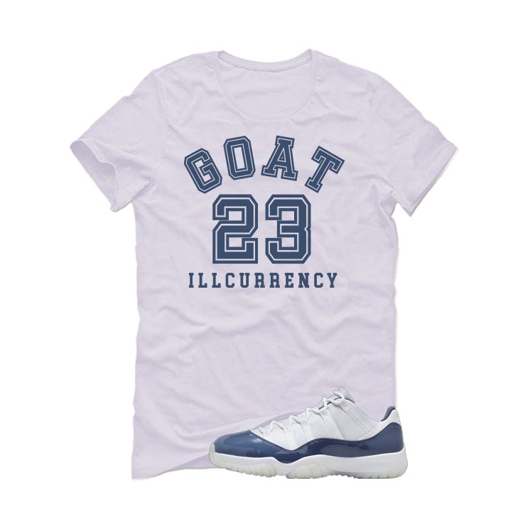 Air Jordan 11 Low Diffused Blue White T-Shirt (GOAT 23) product image 2