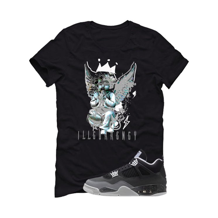Air Jordan 4 Fear Pack Black T-Shirt (Graffiti Angel) product image 2