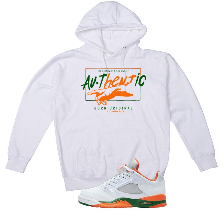 Air Jordan 5 GS Miami Hurricanes White T-Shirt (Authentic) product image 3