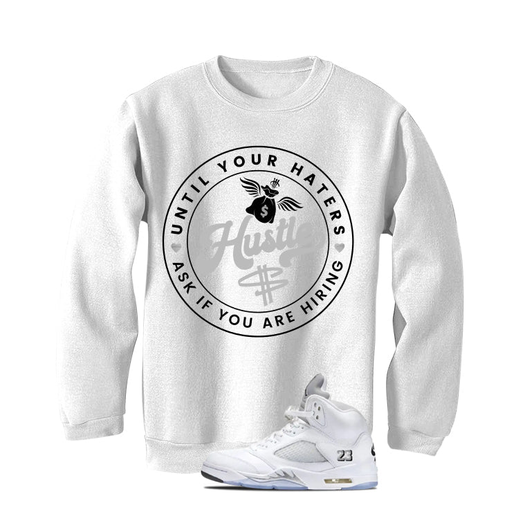 Air Jordan 5 OG White Metallic Matching T-Shirt product image 4