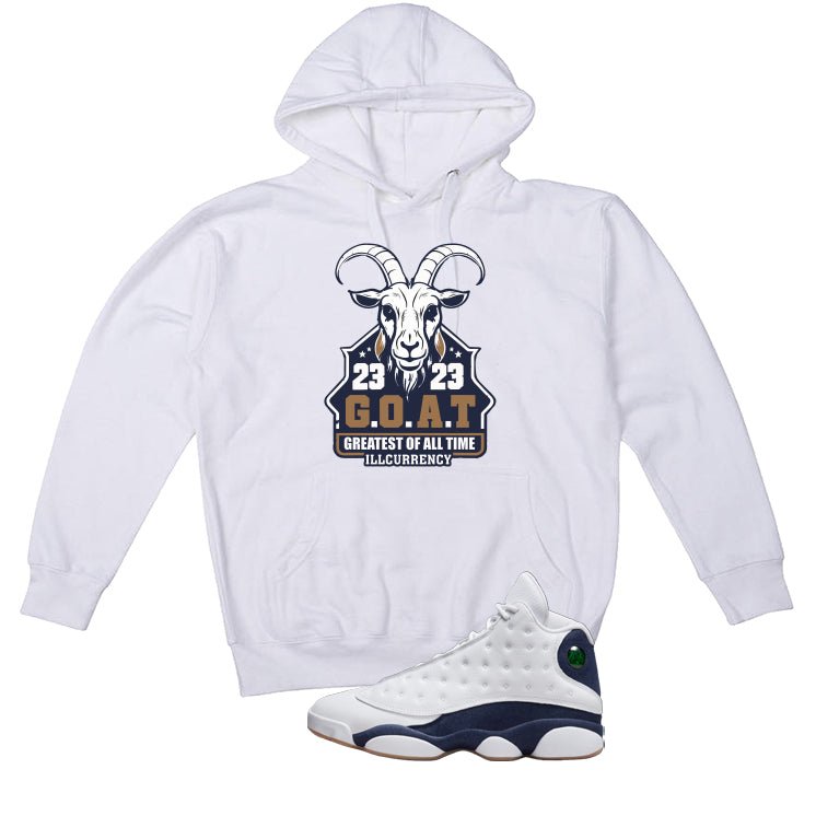 Air Jordan 13 Midnight Navy White T-Shirt (GOAT 23) product image 3