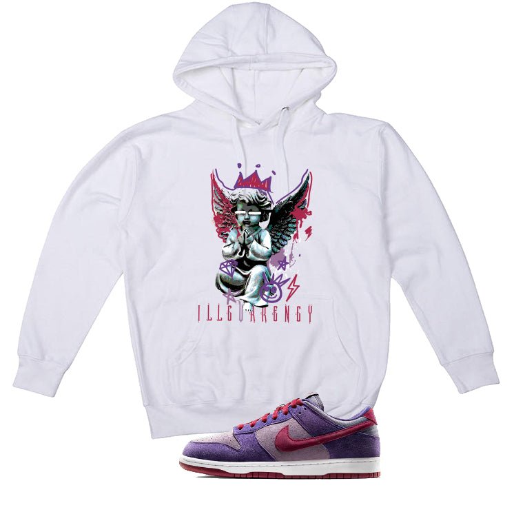 Nike Dunk Low “Plum” | illcurrency White T-Shirt (Graffiti product image 3
