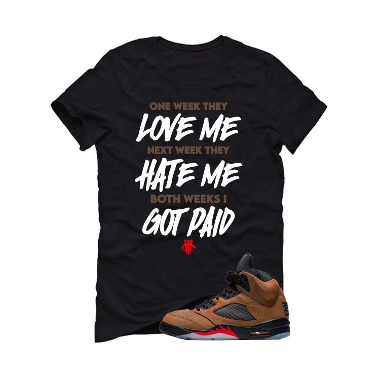 Air Jordan 5 Archaeo Brown Black T-Shirt (Paid)| illcurrency product image 2