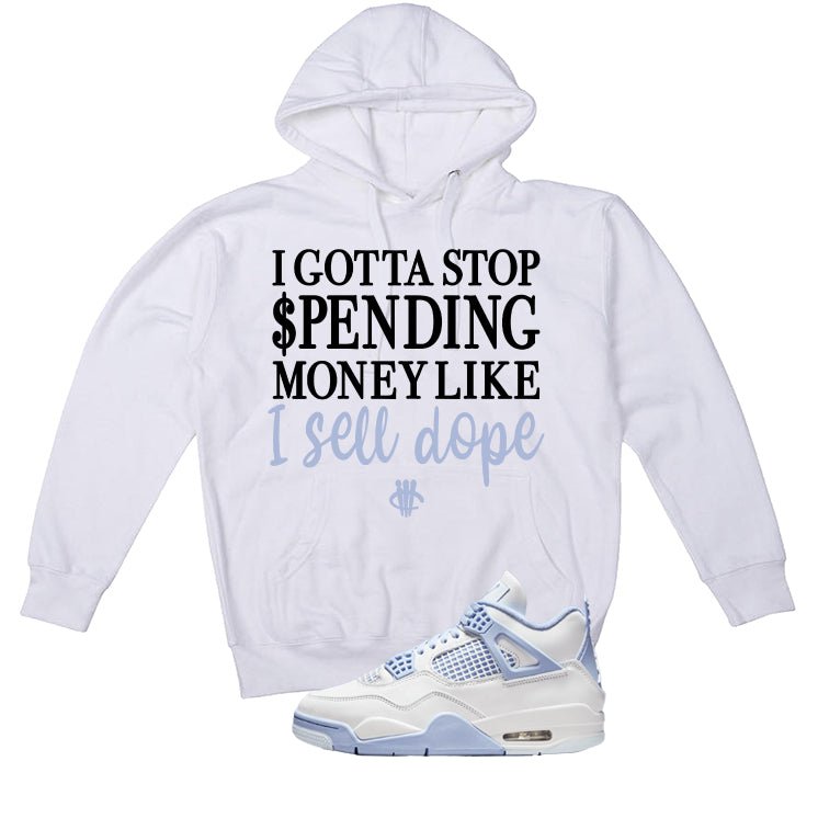 Air Jordan 4 WMNS Forget Me Not White T-Shirt (Gotta Stop product image 3