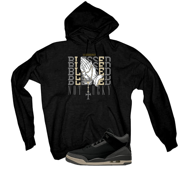 A Ma Maniere x Air Jordan 3 Black T-Shirt (Blessed not product image 3
