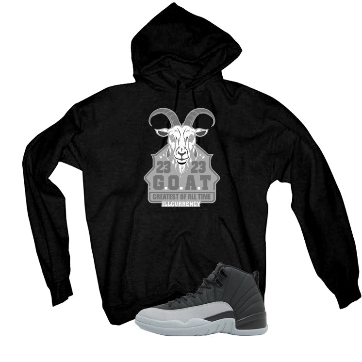 Air Jordan 12 Black/Wolf Grey Black T-Shirt (GOAT 23) product image 3
