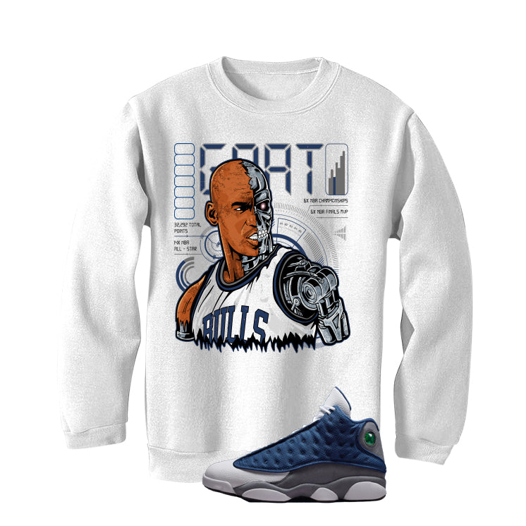 Air Jordan 13 Flint White T-Shirt Robot)| illcurrency product image 4