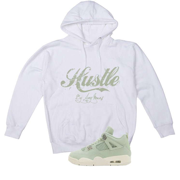 Air Jordan 4 WMNS Seafoam White T-Shirt (Hustle By Any product image 3
