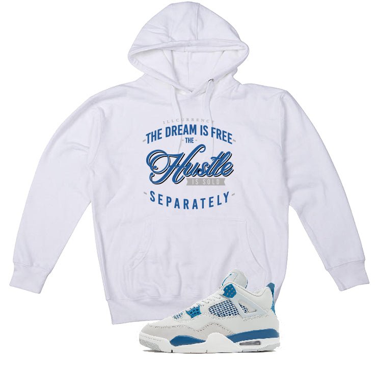 Air Jordan 4 “Military Blue” | illcurrency White T-Shirt product image 3