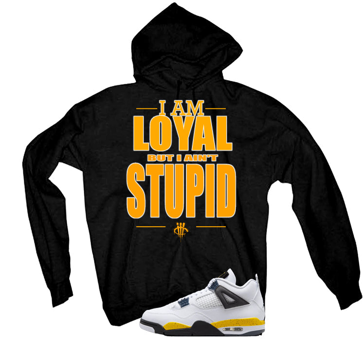 Air Jordan 4 Tour Yellow Matching T-Shirt Black (Loyal) product image 3