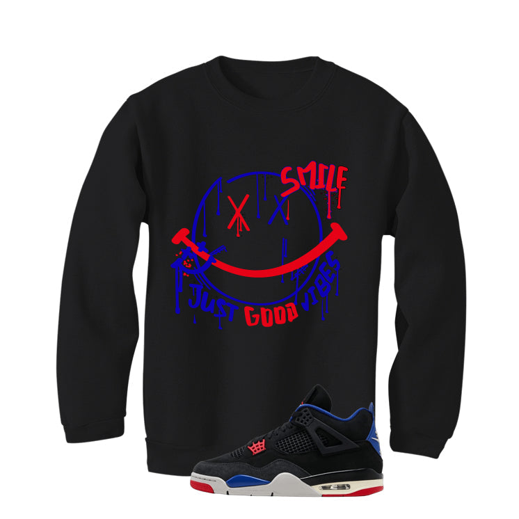 Air Jordan 4 Rare Black T-Shirt (Smile)| illcurrency product image 4