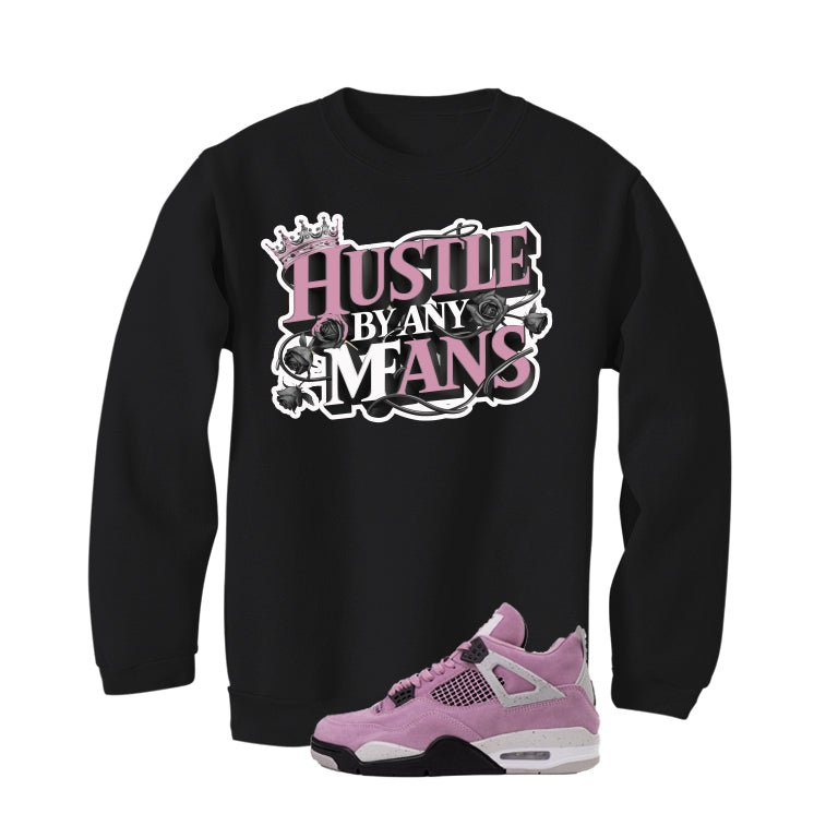 Air Jordan 4 WMNS Orchid Black T-Shirt (Hustle By Any product image 4