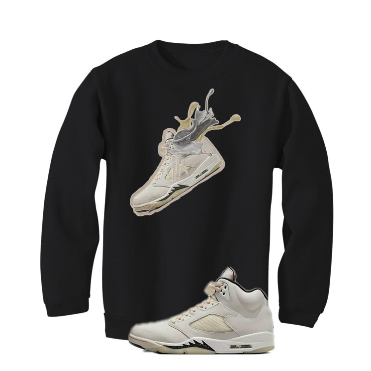 Air Jordan 5 SE Sail Black T-Shirt (Splash 5)| illcurrency product image 4