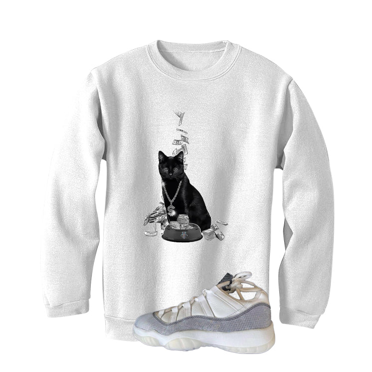 Air Jordan 11 Low Year Of The Snake White T-Shirt (Money product image 4