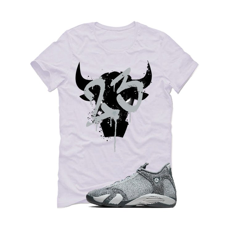 Air Jordan 14 “Flint Grey” | illcurrency White T-Shirt product image 2