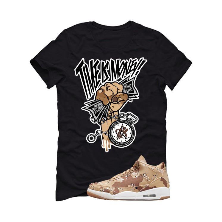 WNBA x Air Jordan 3 Desert Camo Black T-Shirt (Time Is product image 2