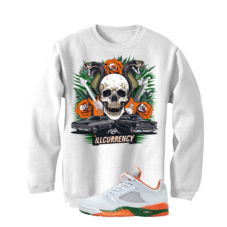 Air Jordan 5 GS Miami Hurricanes White T-Shirt (Vintage product image 4