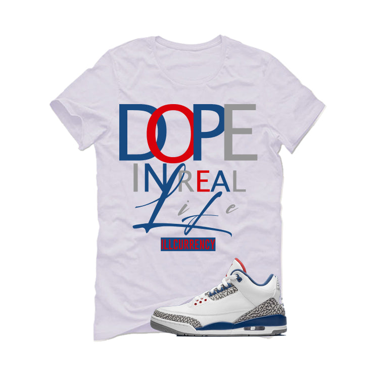 Air Jordan 3 True Blue Matching T-Shirt White (DOPE) product image 2
