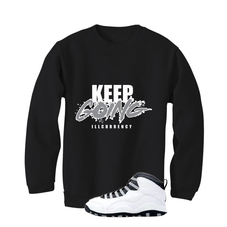 Air Jordan 10 OG Steel Black T-Shirt (Keep Going) product image 4