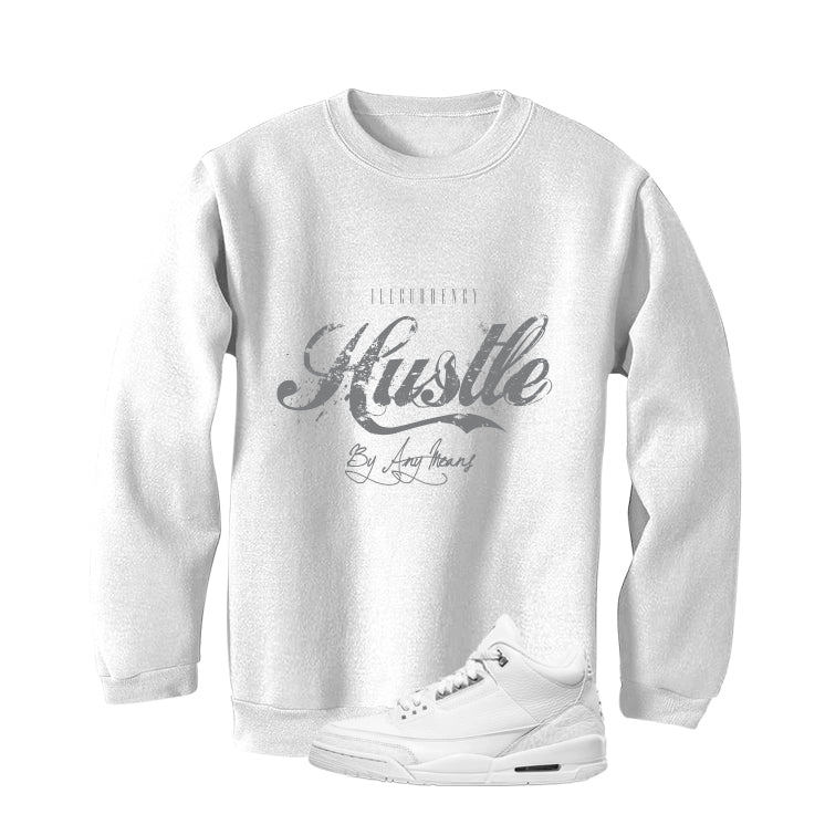 Air Jordan 3 Pure Money White T-Shirt (Hustle By Any product image 4