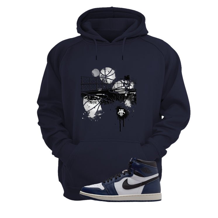 Air Jordan 1 High OG Midnight Navy Blue T-Shirt (B Court) product image 3