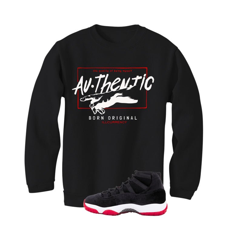 Air Jordan 11 Bred Velvet Black T-Shirt (Authentic) product image 4