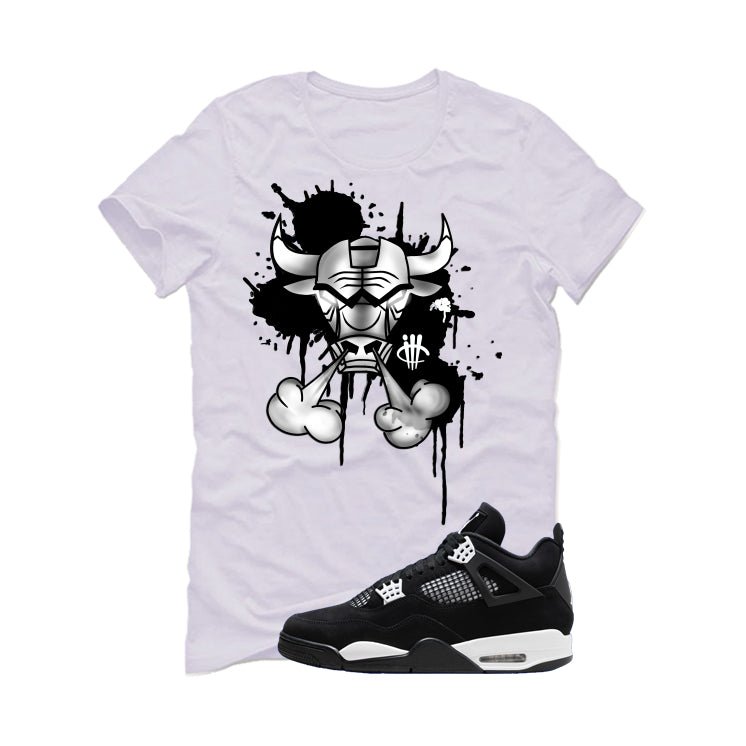 Air Jordan 4 White Thunder T-Shirt (Iron Bull)| illcurrency product image 2