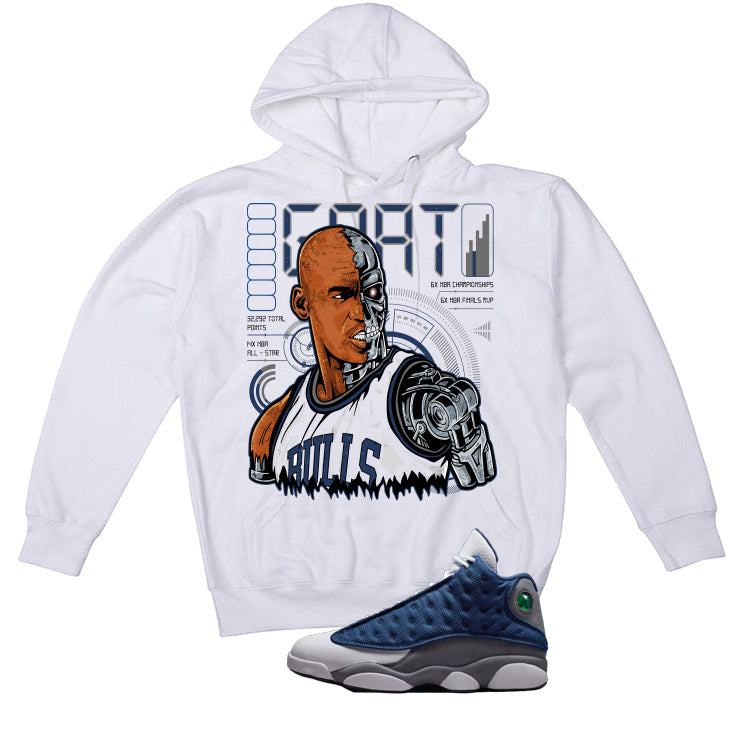 Air Jordan 13 Flint White T-Shirt Robot)| illcurrency product image 3