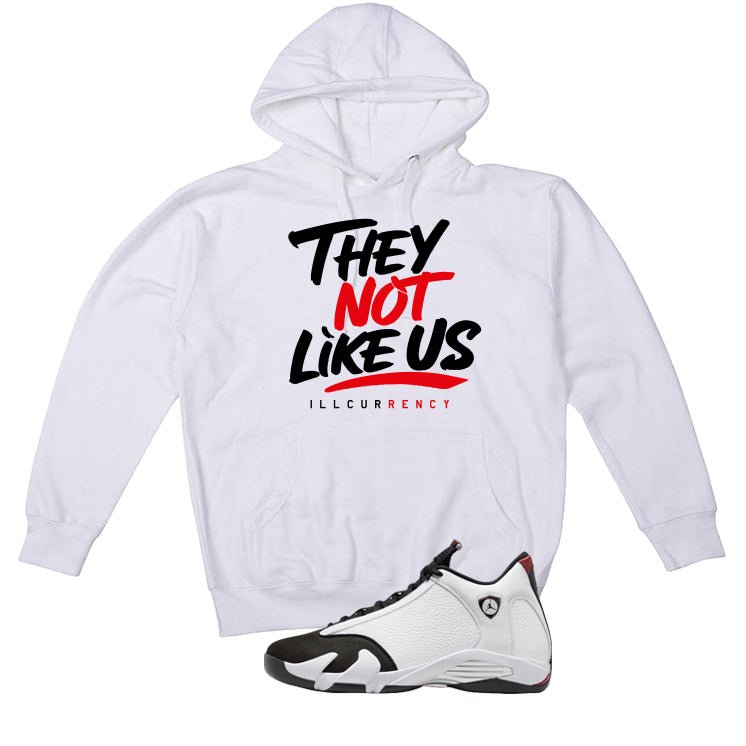 Air Jordan 14 Black Toe White T-Shirt (They not like us) product image 3